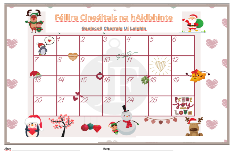 Féilire Cineáltais na hAidbhinte